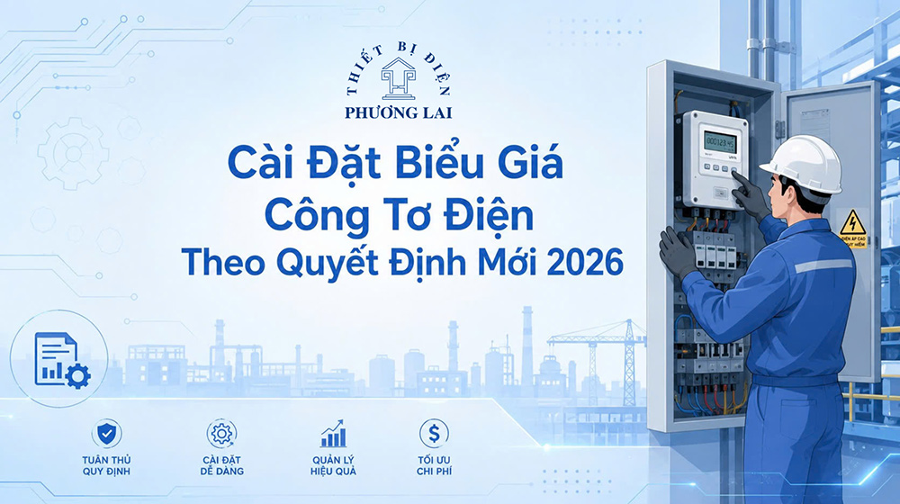 Cài đặt biểu giá cho công tơ điện