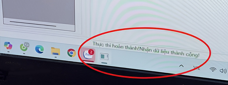 Nạp dữ liệu thành công