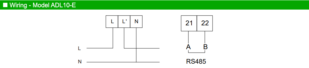Sơ đồ đi đây: Acrel ADL10-E