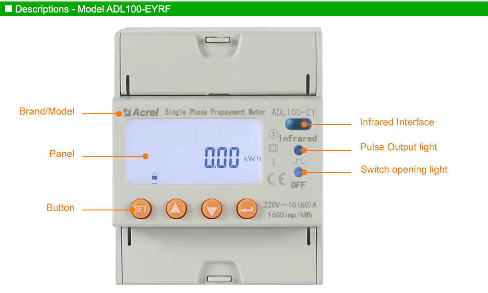 Mô tả: Acrel ADL100-EYRF