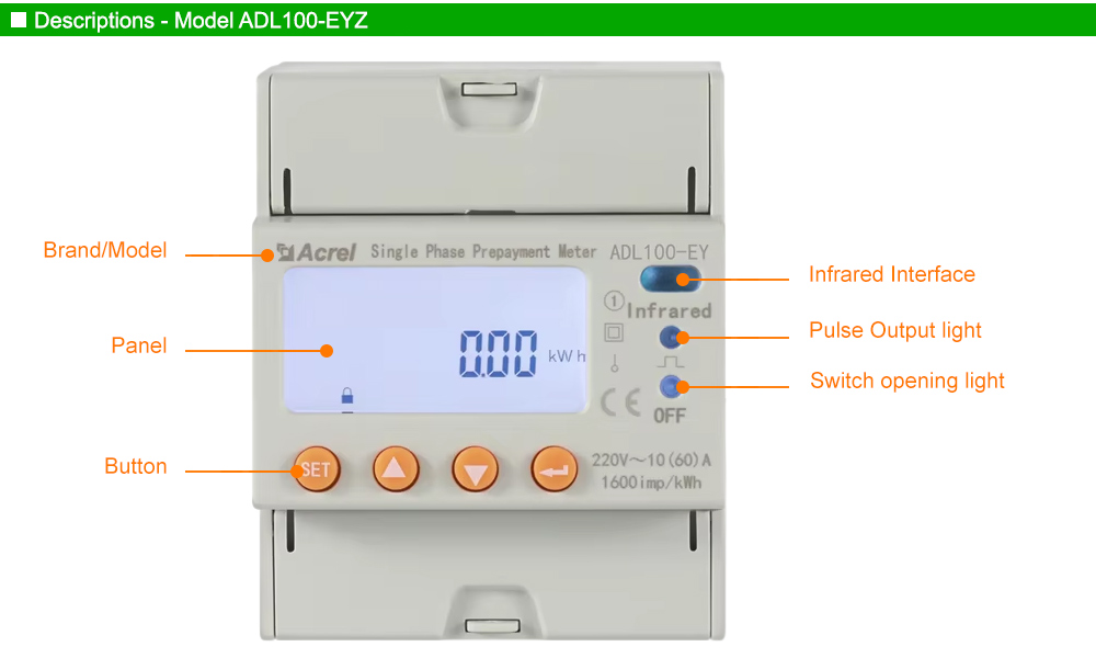 Mô tả: Acrel ADL100-EYZ