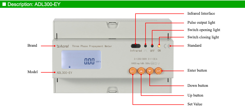 Mô tả: Acrel ADL300-EY