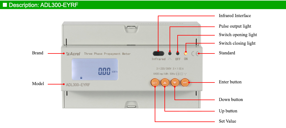 Mô tả: Acrel ADL300-EYRF
