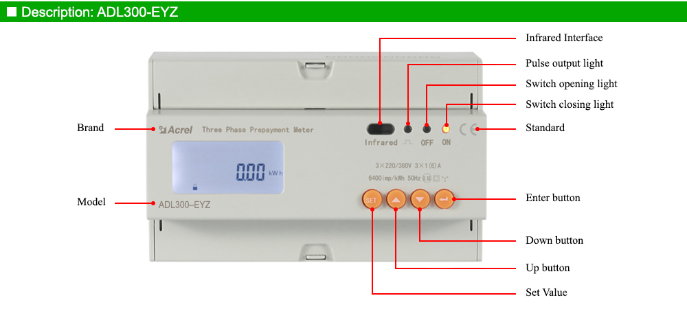 Mô tả: Acrel ADL300-EYZ