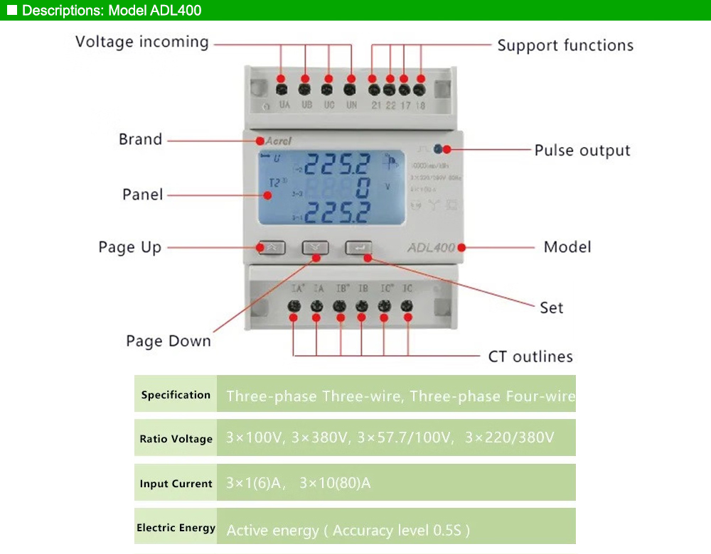 Mô tả: Acrel ADL400