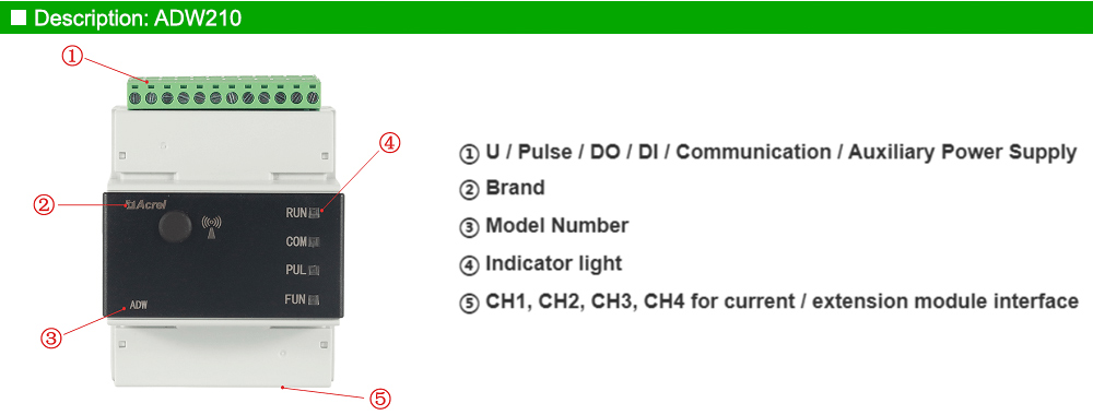 Mô tả: Acrel ADW210