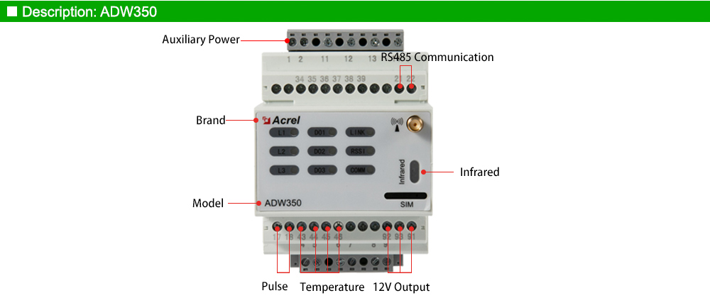 Mô tả: Acrel ADW350