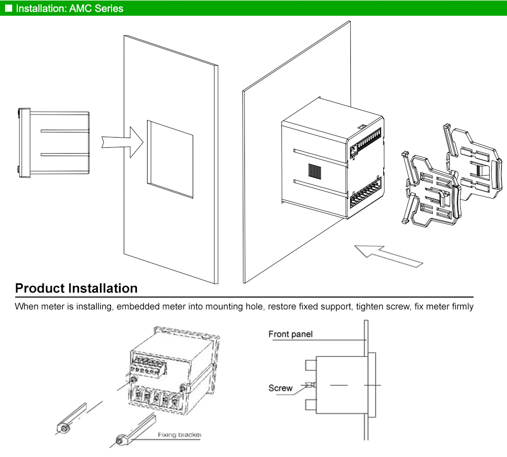Lắp đặt: Acrel AMC48-AI3