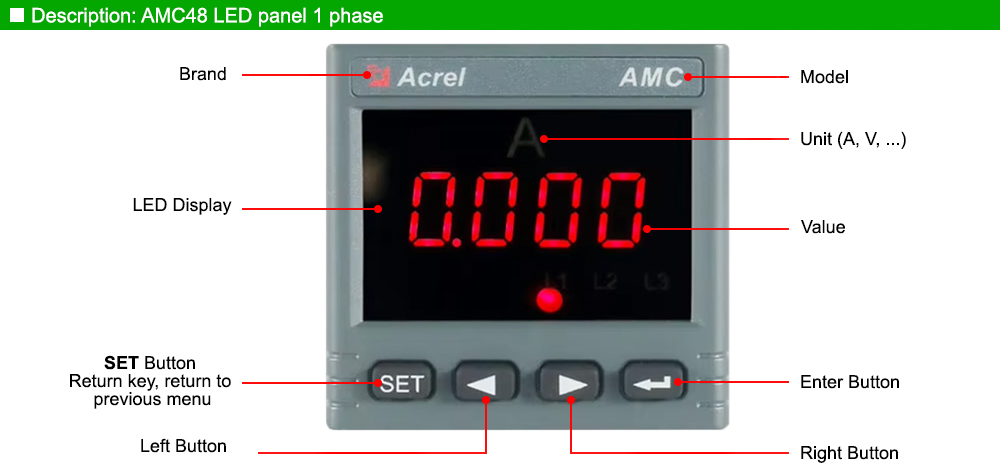 Mô tả: Acrel AMC48-AV
