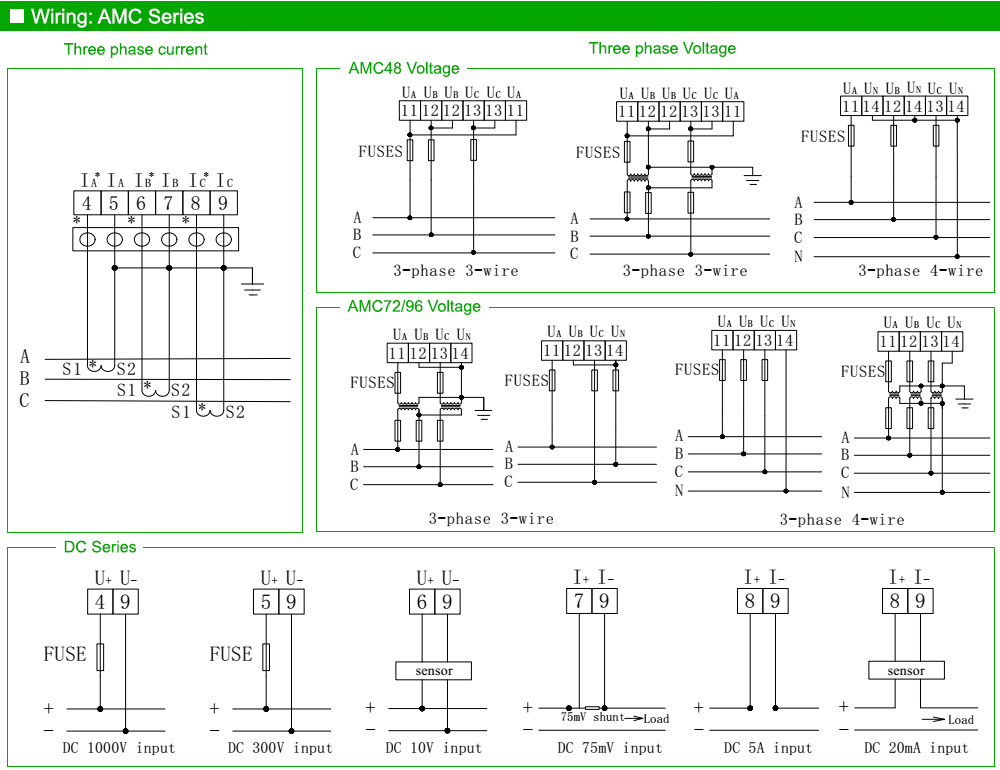 Sơ đồ đi đây: Acrel AMC48L-AI3