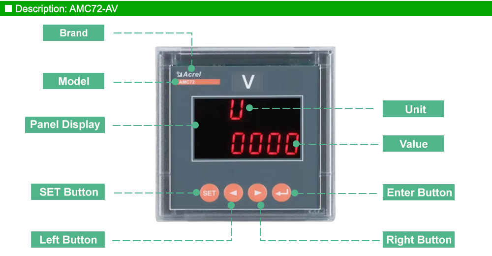 Mô tả: Acrel AMC72-AV