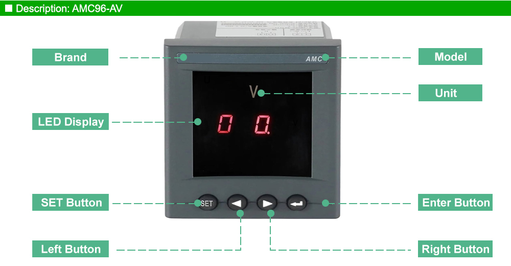Mô tả: Acrel AMC96-AV