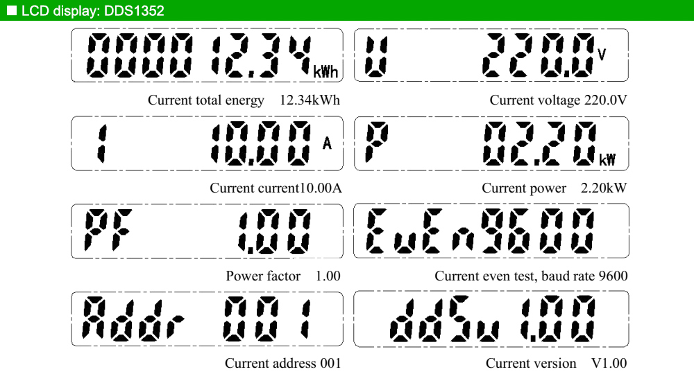 Màn hình hiển thị: Acrel DDS1352