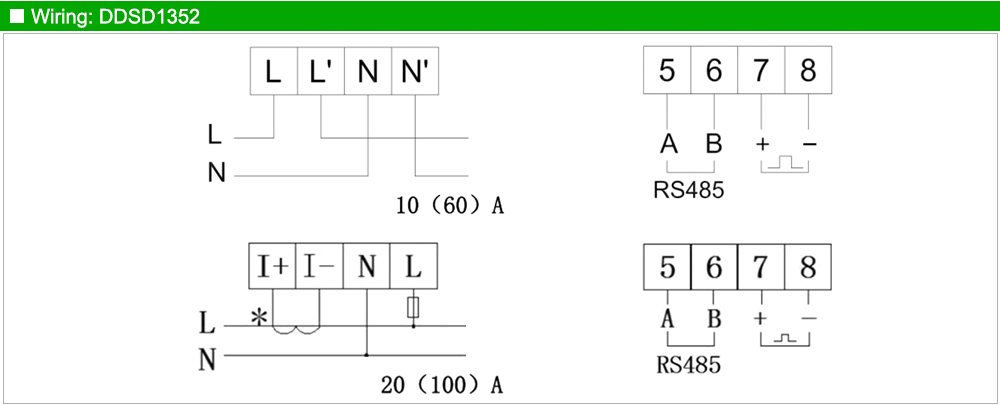 Sơ đồ đi đây: Acrel DDSD1352