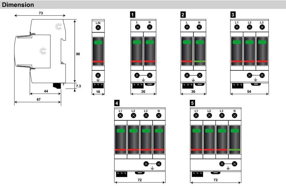 Kích thước Citel DAC50-31-275