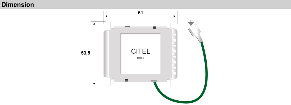Kích thước Citel DD25-24V
