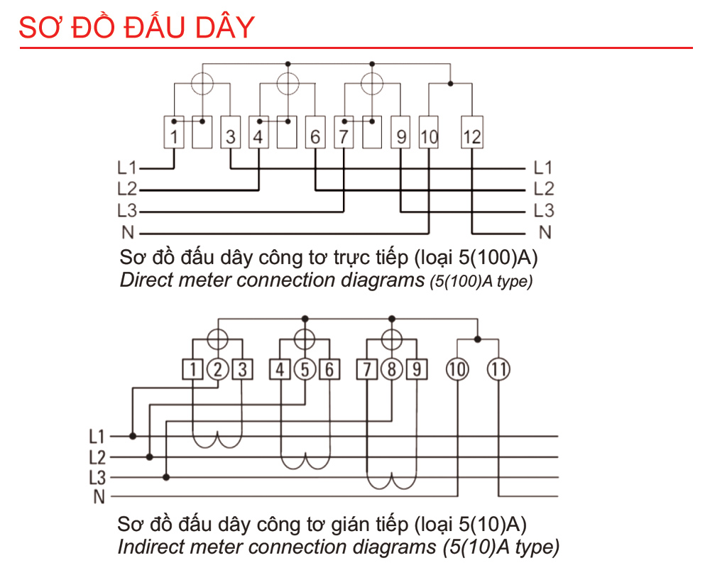 Sơ đồ đấu dây Gelex Emic ME-43