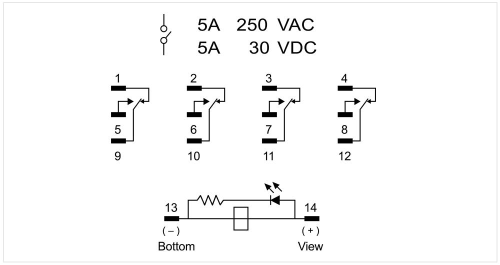 Sơ đồ chân cắm: iLEC MR-4-A230