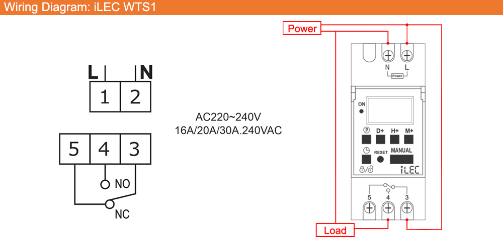 Cách đấu dây: iLEC WTS1