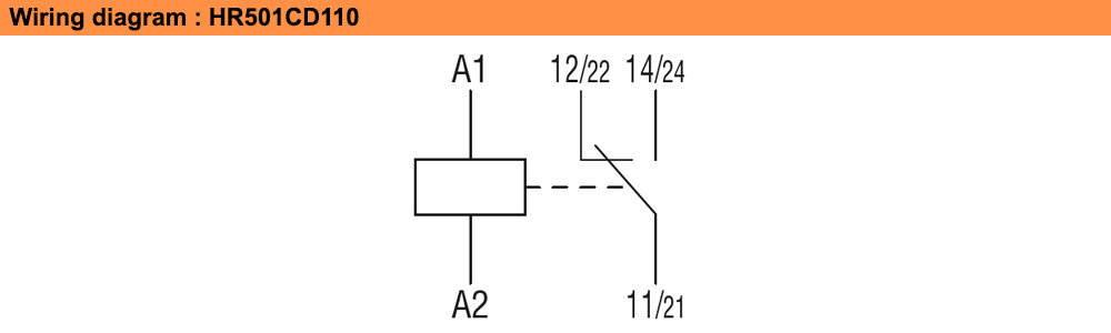 Sơ đồ đấu nối : Lovato relay HR501CD110