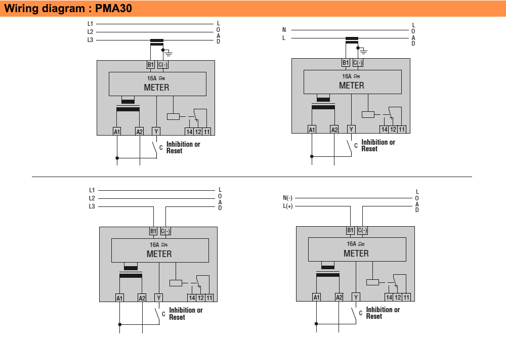 Sơ đồ đấu nối : Lovato relay PMA30240