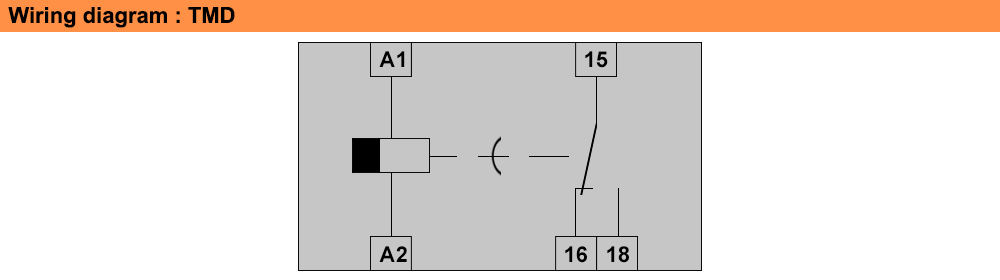 Sơ đồ đấu nối : Lovato relay TMD