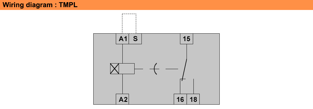 Sơ đồ đấu nối : Lovato relay TMPL