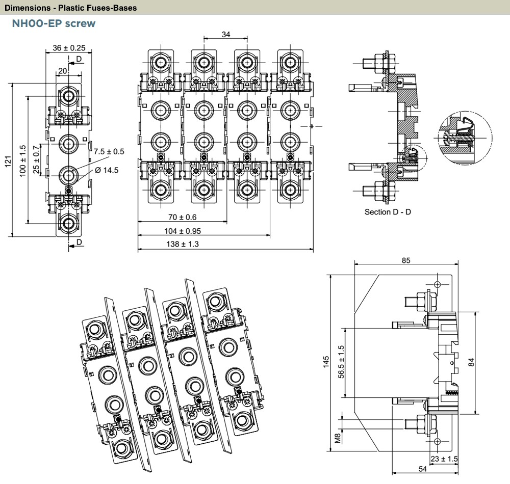 Kích thước MERSEN BB23PP