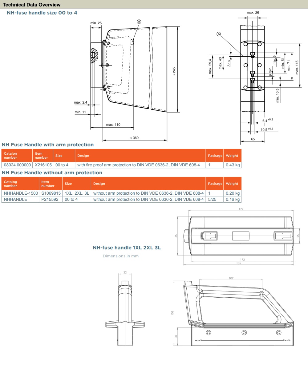 Thông số kỹ thuật MERSEN 8024000000