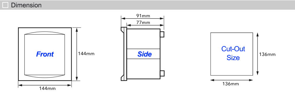 Kích thước: Mikro PFR80-415A (RX)