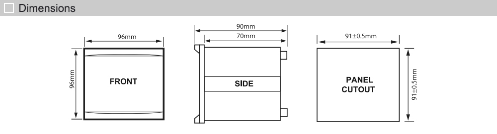 Kích thước: Relay Mikro R1000-230A