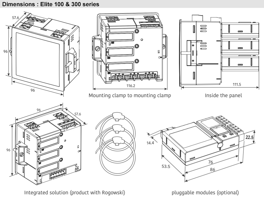 Kích thước : Elite MFM 500