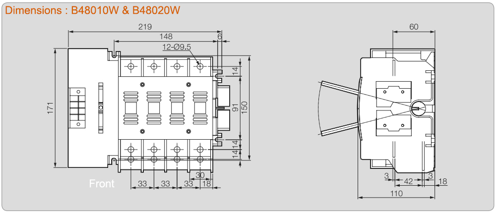 Kích thước: ATS Vitzro B48020W