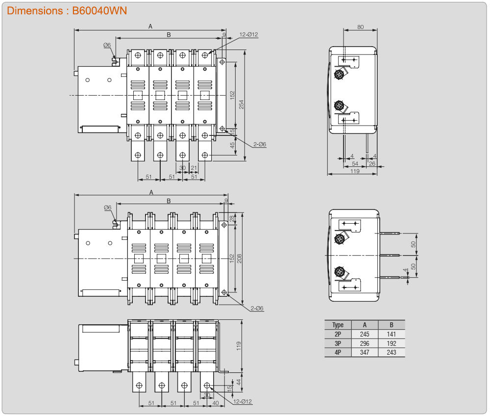 Kích thước: ATS Vitzro B60040WN