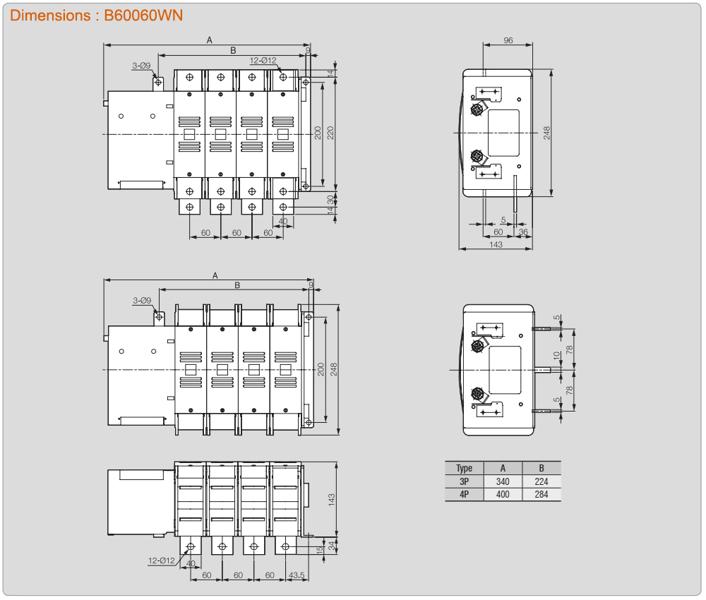 Kích thước: ATS Vitzro B60060WN