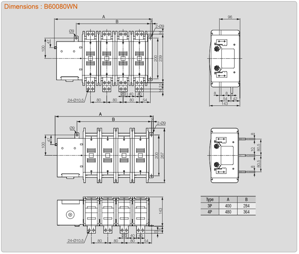 Kích thước: ATS Vitzro B60080WN