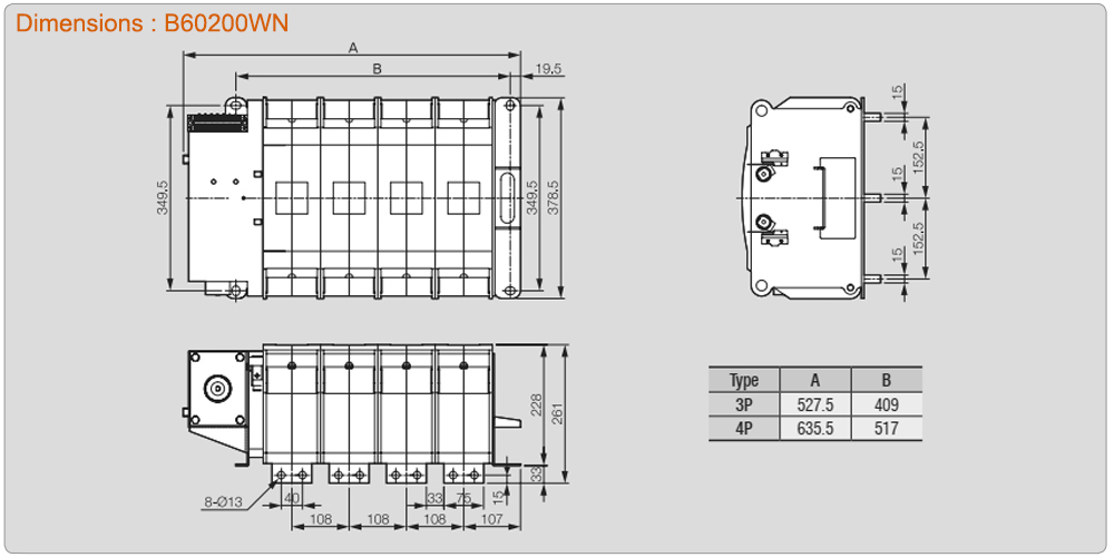 Kích thước: ATS Vitzro B60200WN