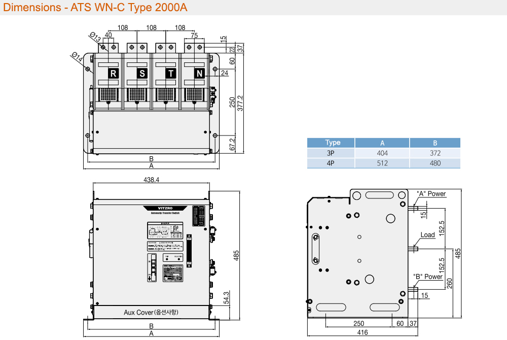 Kích thước: ATS Vitzro C60200WN