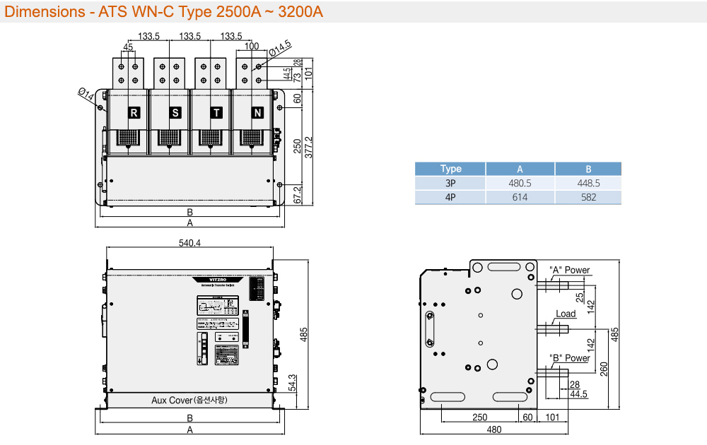 Kích thước: ATS Vitzro C60320WN