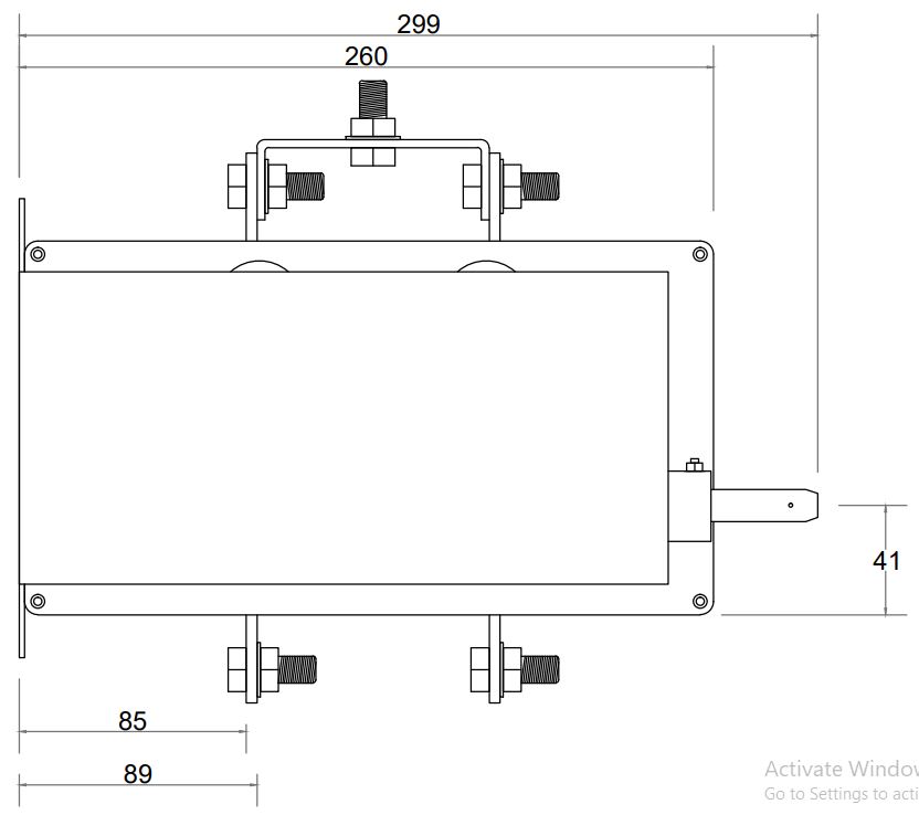 Cấu tạo và Kích thước Bộ chuyển nguồn bằng tay MTS CS 3 pha 400A CS E-CSCS400K3CO