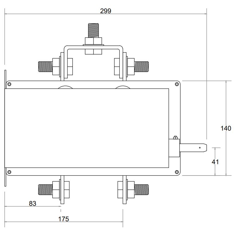 Cấu tạo và Kích thước Bộ chuyển nguồn bằng tay MTS CS 3 pha 800A CS CSCS800K3CO