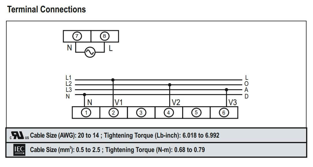 Cách nối dây, cách chỉnh, cài đặt Selec MV2307: Đồng hồ đo điện áp 3 pha