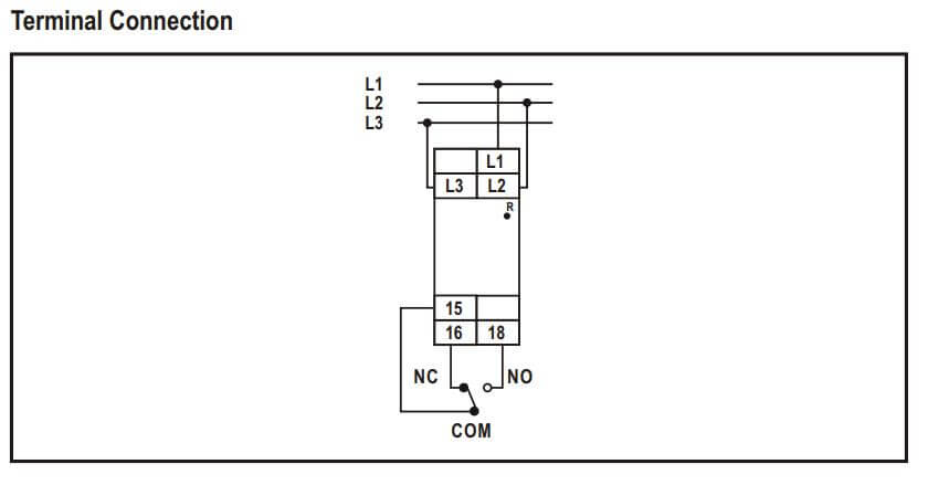 Cách nối dây, cách chỉnh, cài đặt Selec 600PSR-280 / 520: Rờ le bảo vệ Ngược pha và mất pha