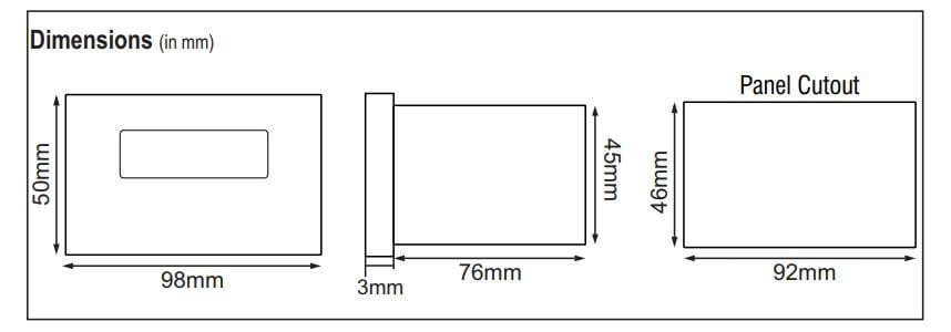 Kích thước Selec TWIX-1-230V: Bộ điều khiển lập trình PLC