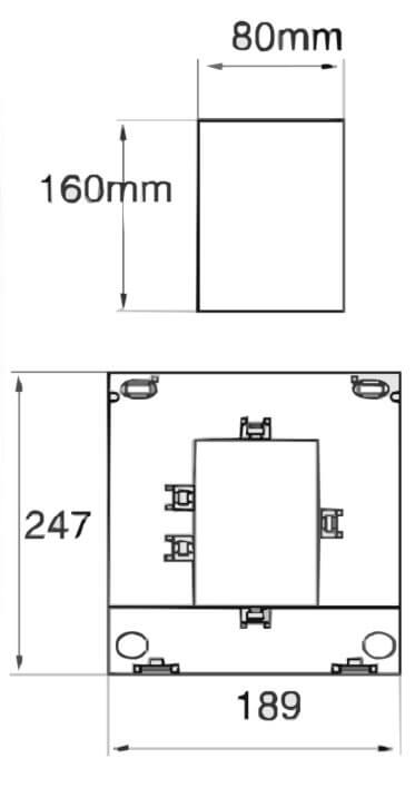 Kích thước biến dòng kẹp / biến dòng hở Fort MSQ-816FT 6000/1A