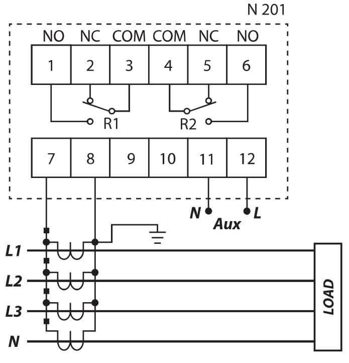 Cách nối dây, cách chỉnh, cài đặt, setup Mikro N201-240AD Rơ le bảo vệ chạm đất