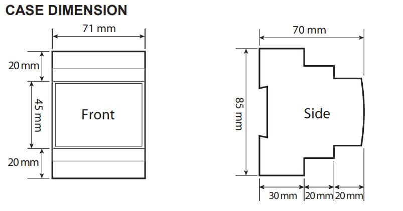 Kích thước Mikro DIN330-230A