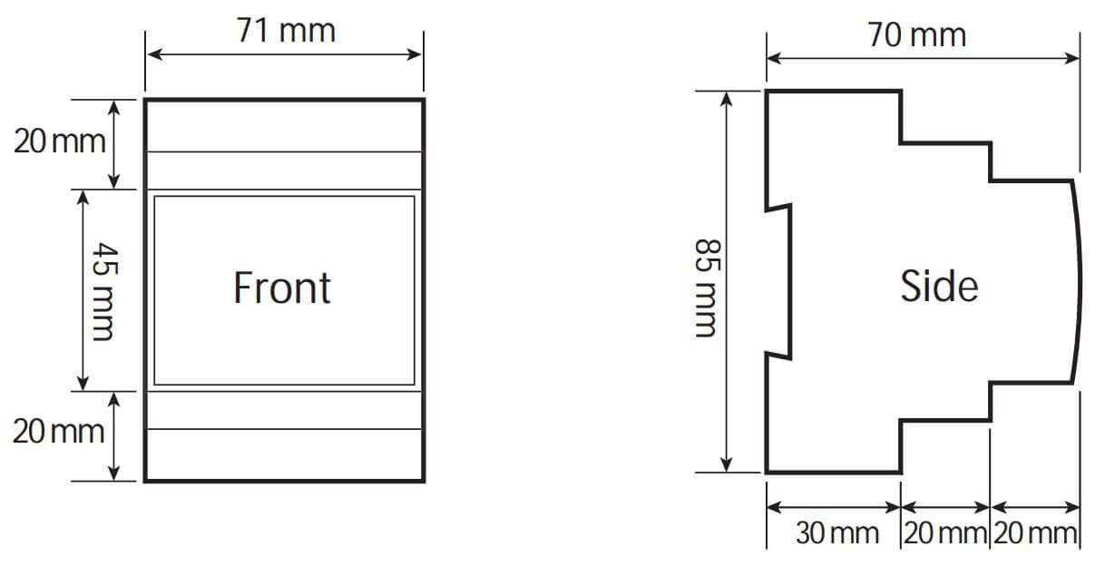 Kích thước DIN310-230A Mikro