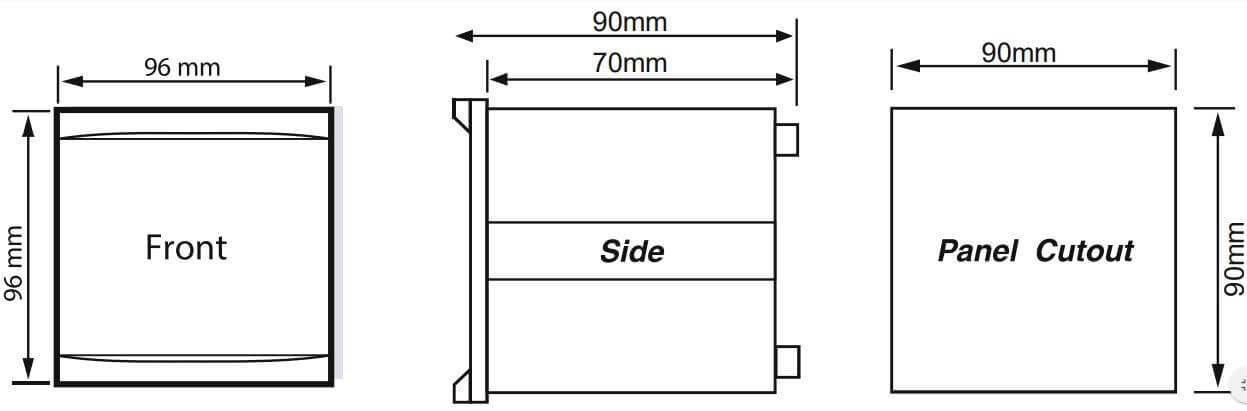 Kích thước NX201A-240A Mikro