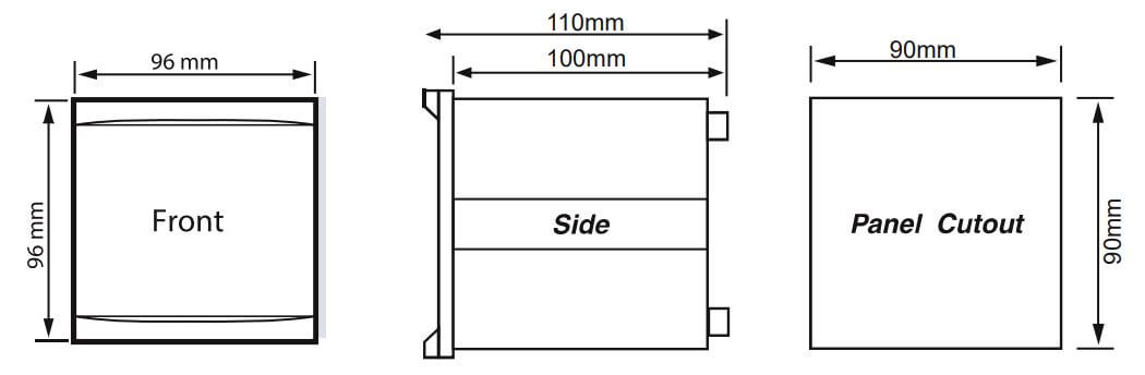 Kích thước NX203A-240A Mikro